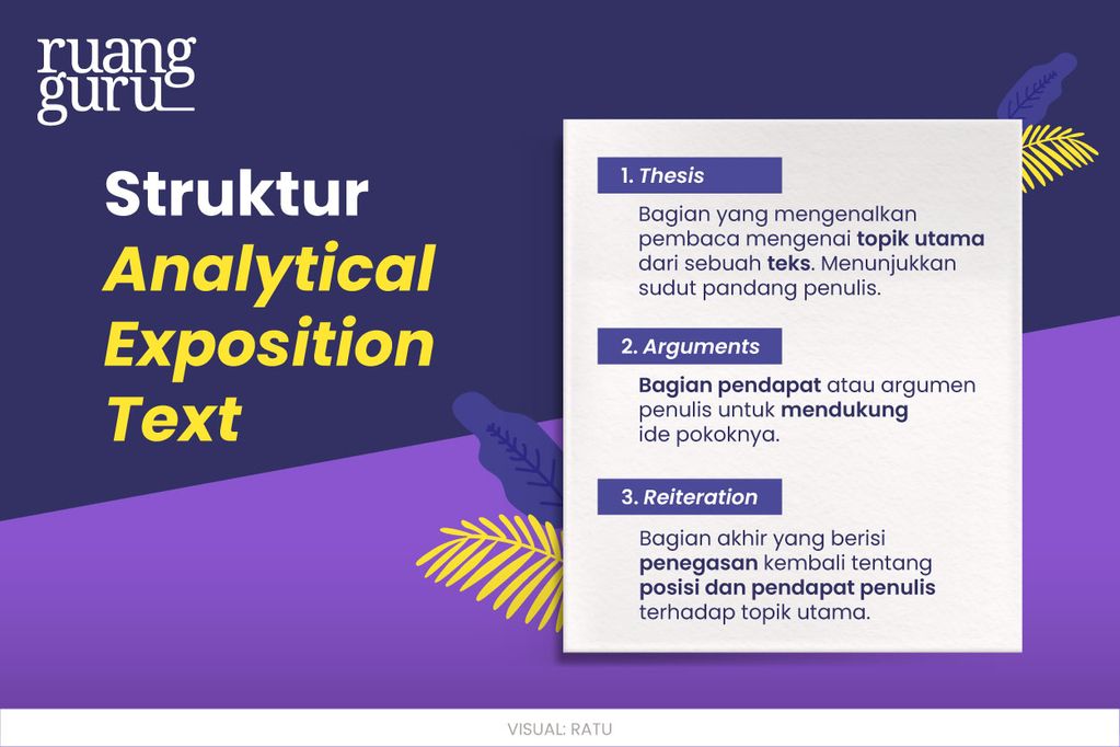 struktur analytical exposition illustration